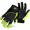 Pip CAT High Visibility Synthetic Palm Utility Gloves, 2XL, Black CAT0122242X